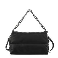 Cartera bandolera con tapa silvi mediana negro
