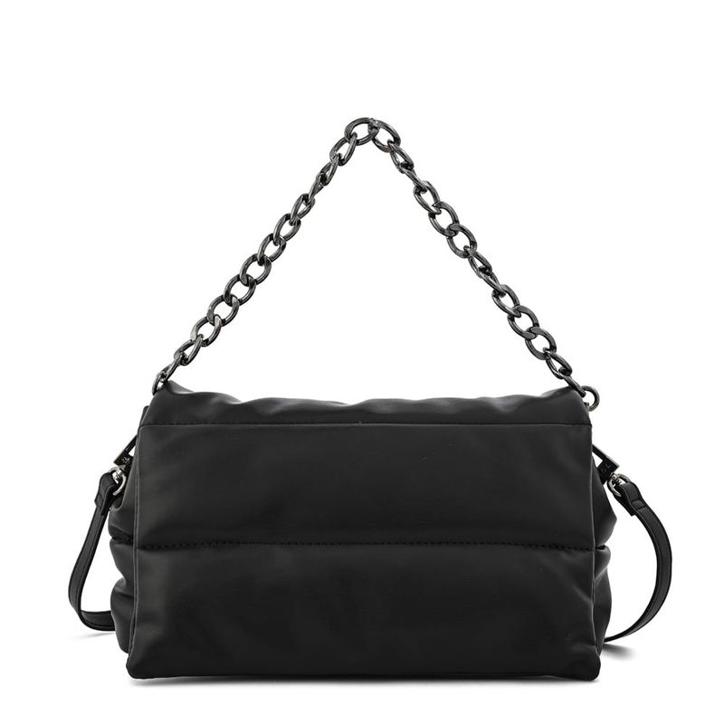ZIOL - Cartera bandolera con tapa mediana silvi negro