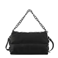ZIOL - Cartera bandolera con tapa mediana silvi negro