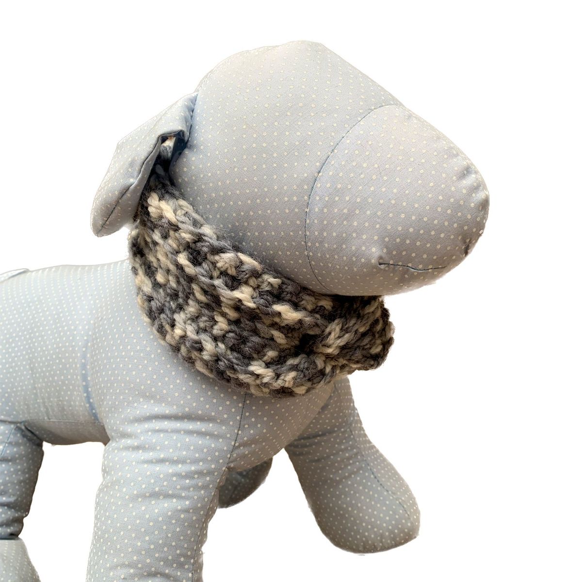 MASCOTACHIC - Cuello de Lana tonos Gris talla S