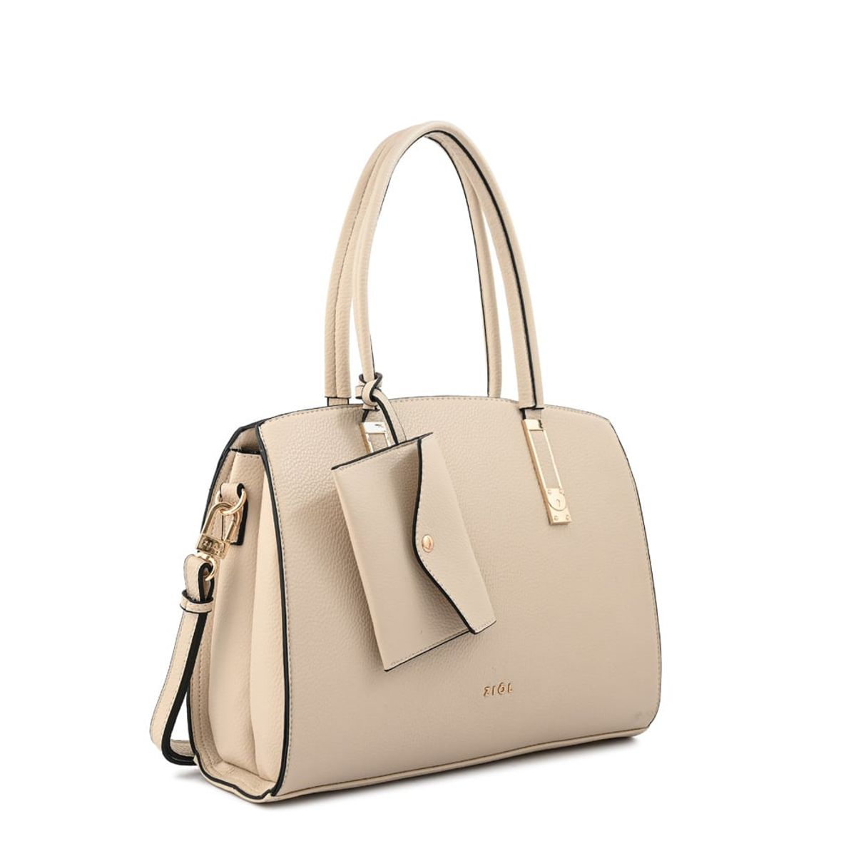 ZIOL - Cartera tote yanina grande blanco crudo