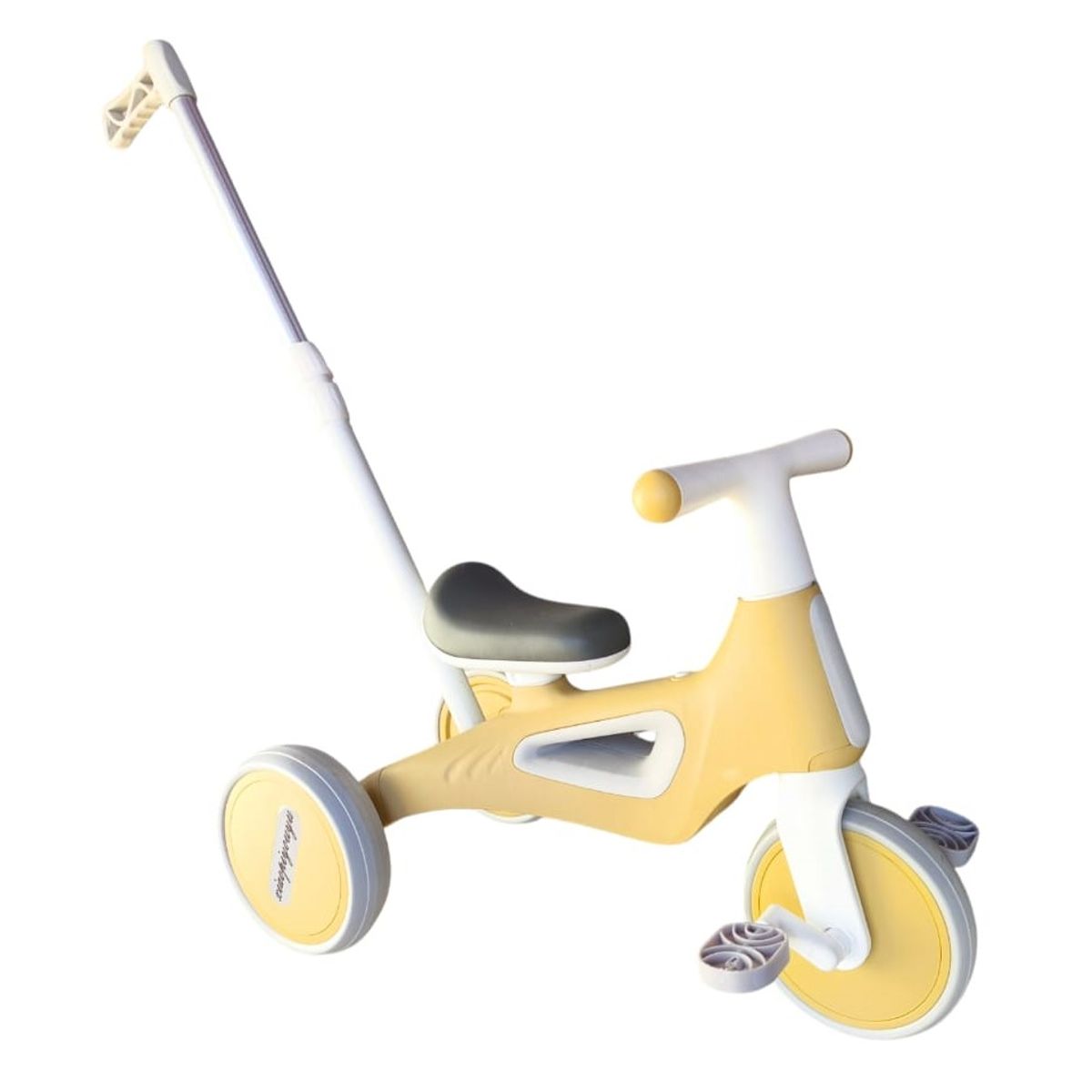 GENERICO - Triciclo Infantil Multifuncional 5 en 1 con Pedales Amarillo