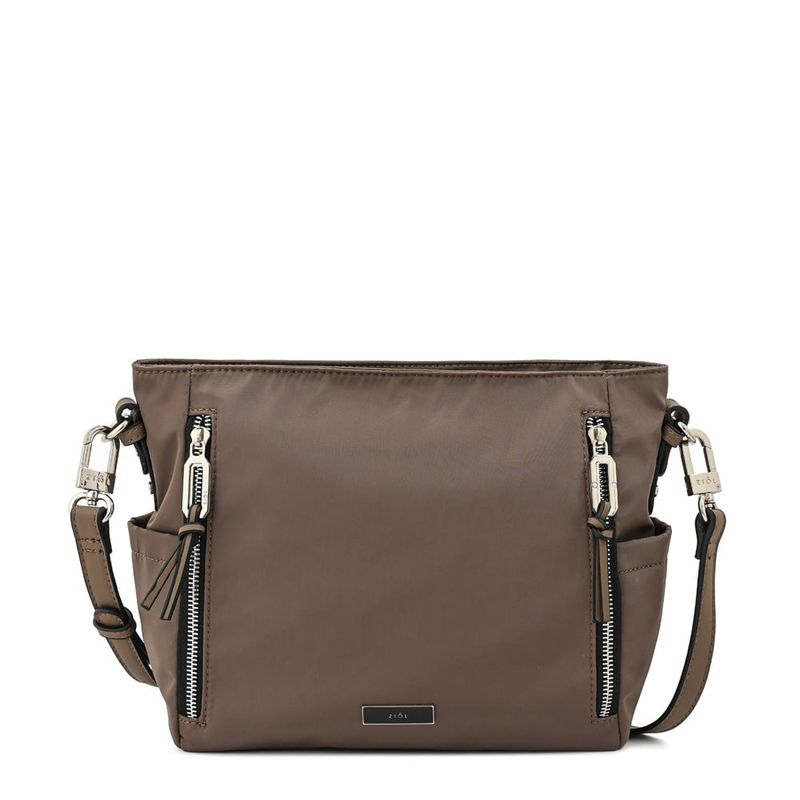 ZIOL - Cartera bandolera pequeña penny taupe oscuro