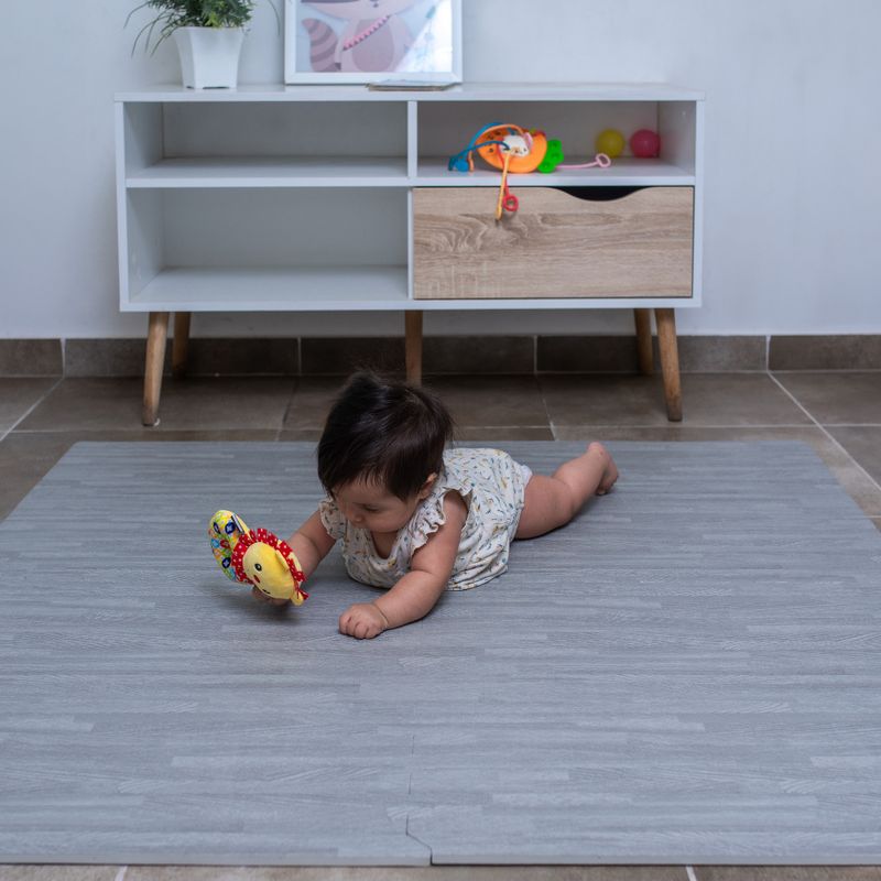 ELEPHANT - Piso Goma Eva color gris 1,2 x 1,2 mts