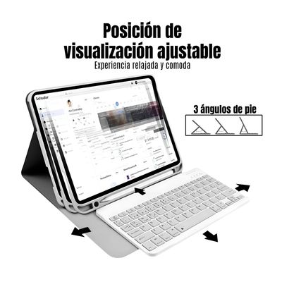 Imagen 2 del producto Funda iPad 10 Gen 10´9 Con Teclado Carcasa iPad 10 10´9