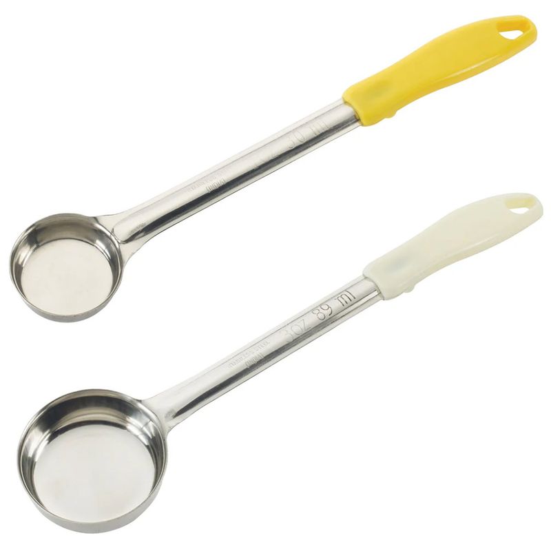 WINCO - Cuchara porcionadora de comida Sólida 1 y 3 OZ (set 2 pcs)