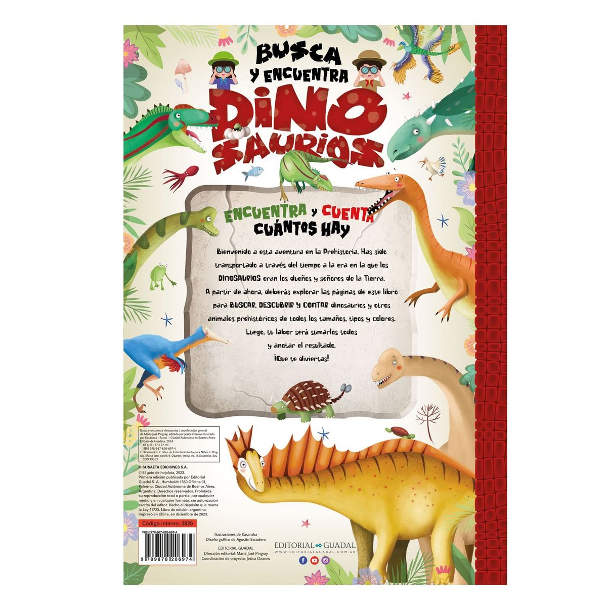 EDITORIAL GUADAL - Libro Dinosaurios Editorial Guadal