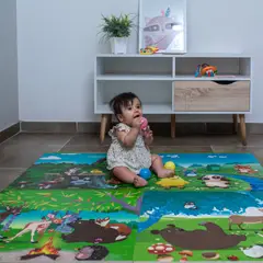 ELEPHANT - Piso Goma Eva diseño mis amigos 1,2 x 1,2 mts