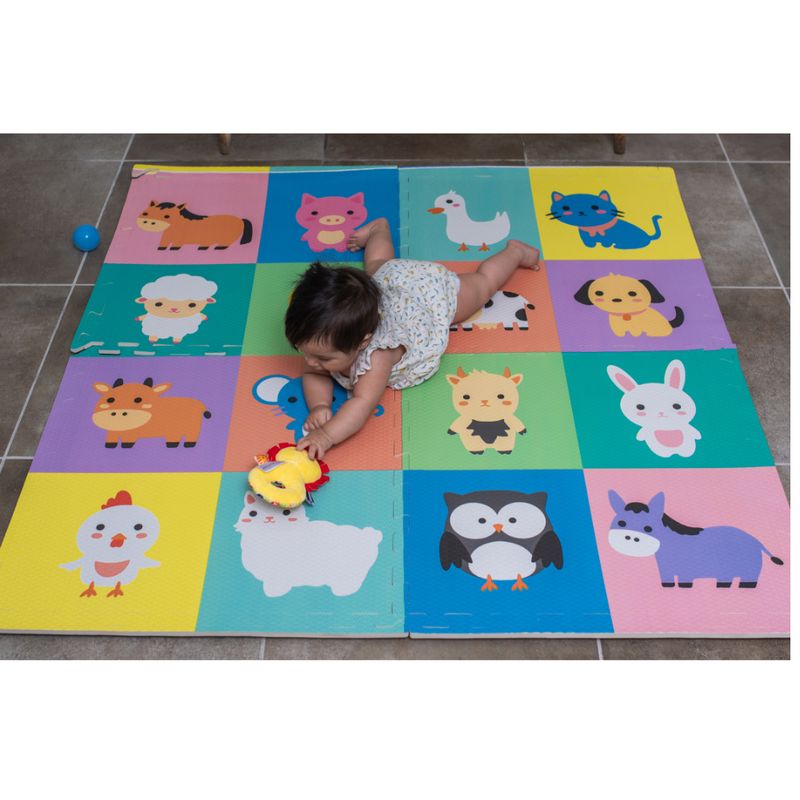 ELEPHANT - Piso Goma Eva diseño animales granja 1,2 x 1,2 mts