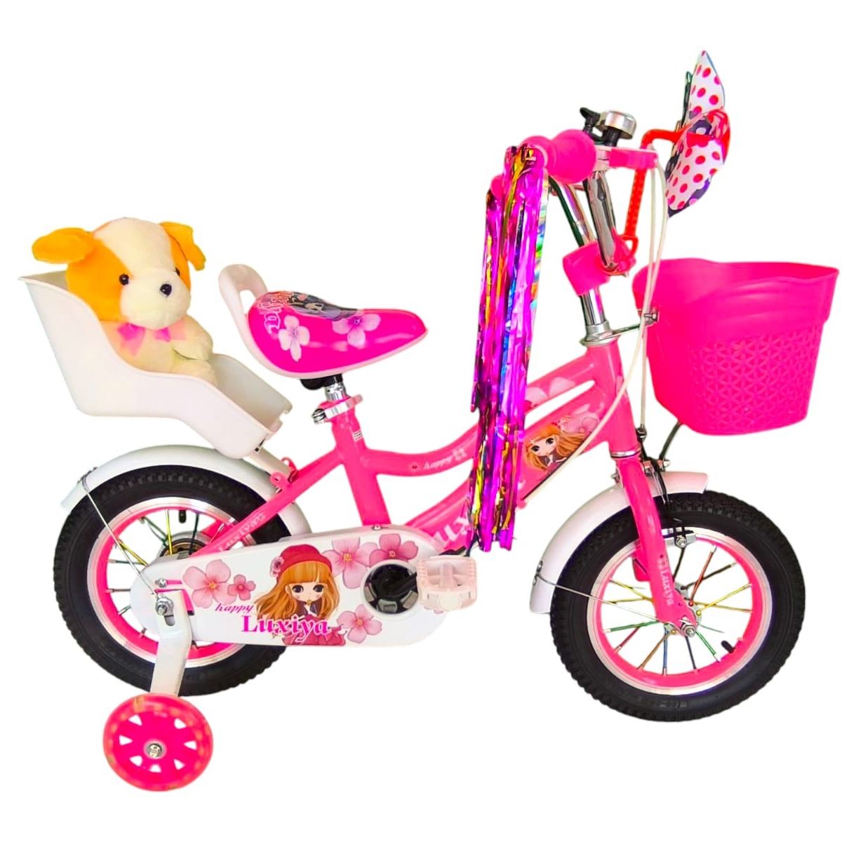 GENERICO - Bicicleta Aro 12 Infantil  Rosado Luxiya