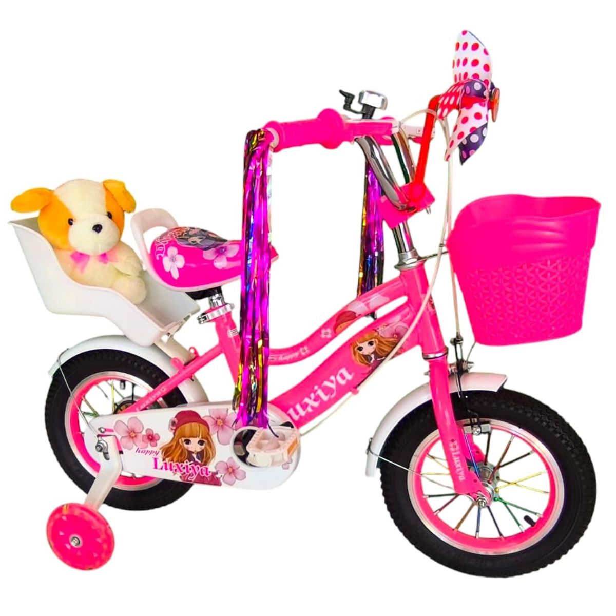 GENERICO - Bicicleta Aro 12 Infantil  Rosado Luxiya