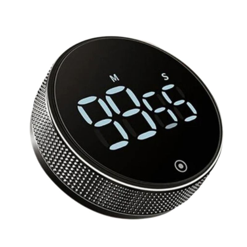 GENERICO - Temporizador  De Cocina Digital LED Cronómetro Magnético Negro