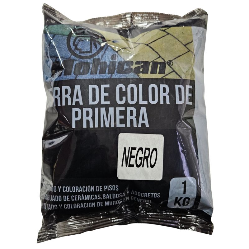 MOHICAN - TIERRA DE COLOR NEGRO DE PRIMERA BOLSA 1 KG Mohican