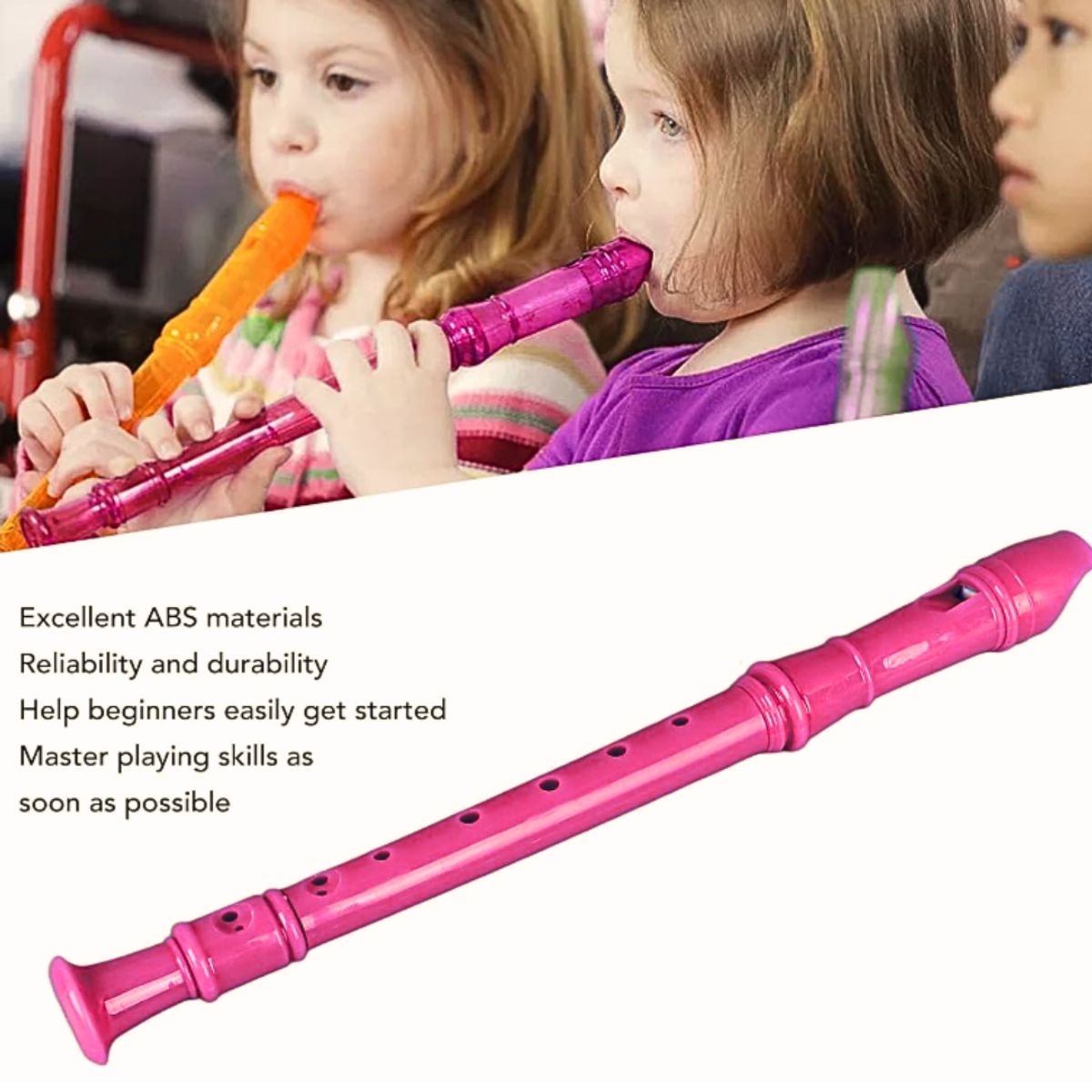 MOTARRO - Flauta Dulce 27 Cm Rosa