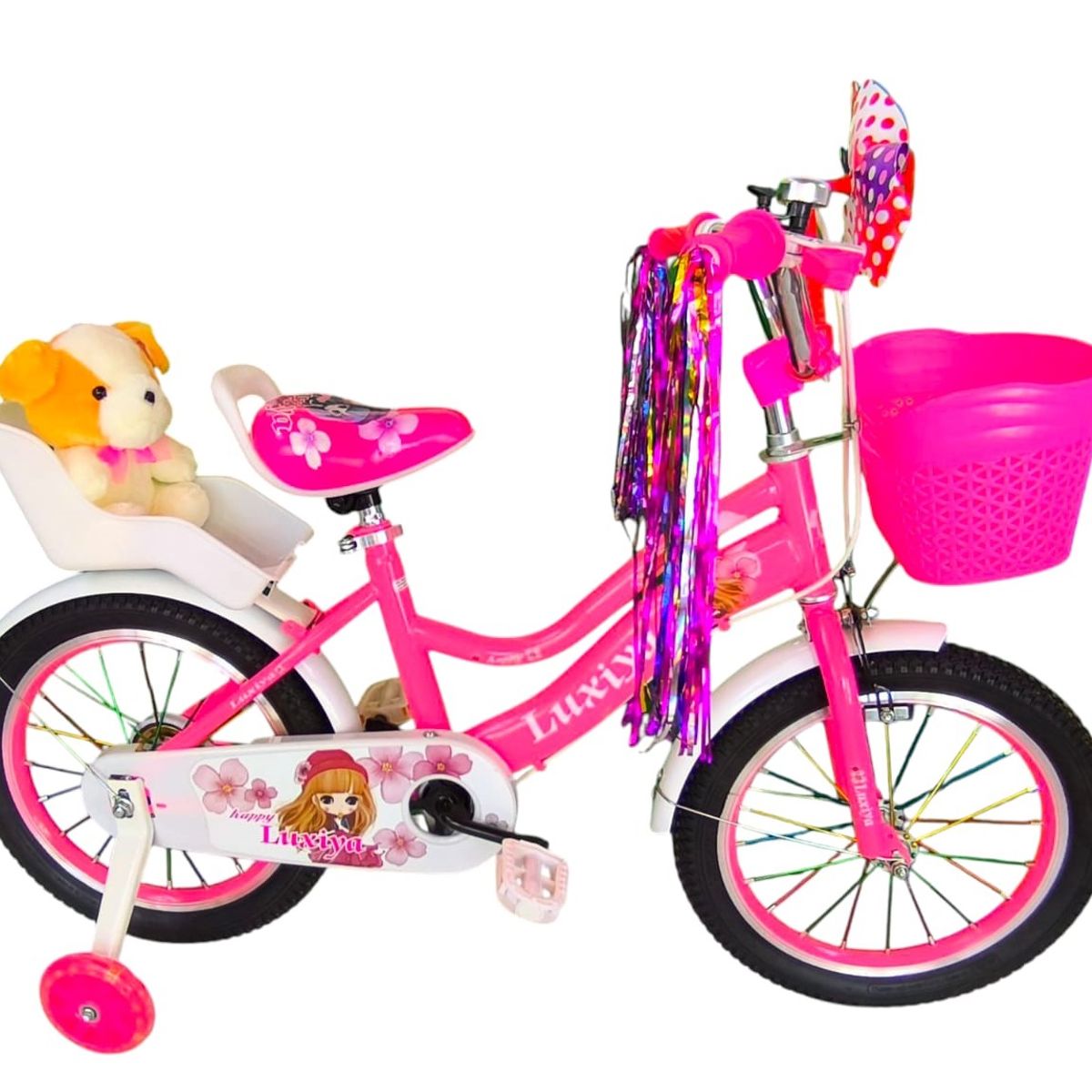 GENERICO - Bicicleta Aro 16 Infantil  Rosado Luxiya