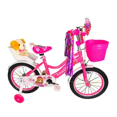 GENERICO - Bicicleta Aro 16 Infantil Rosado Luxiya