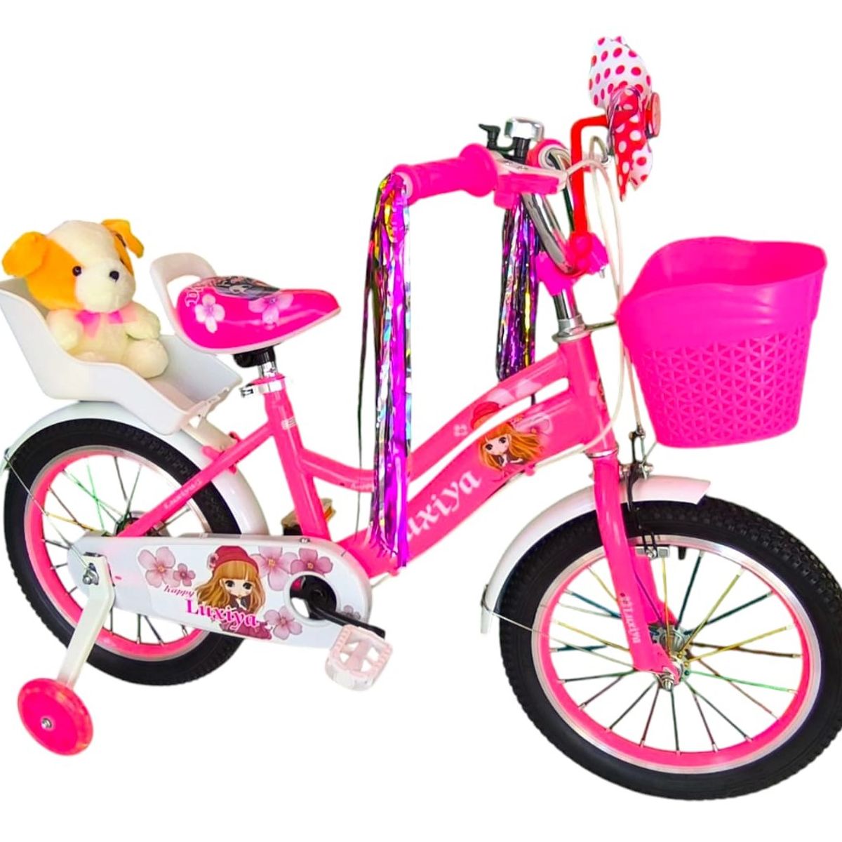 GENERICO - Bicicleta Aro 16 Infantil  Rosado Luxiya