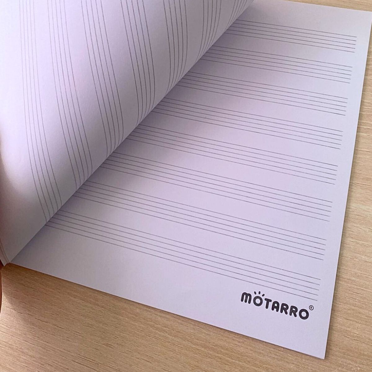 MOTARRO - Block De Música A4 Croquera Con Pentagrama Para Composición
