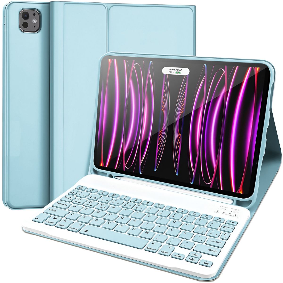 GENERICO - Funda Para iPad Pro 11 2018-2022 Con Teclado Funda 2-3-4th