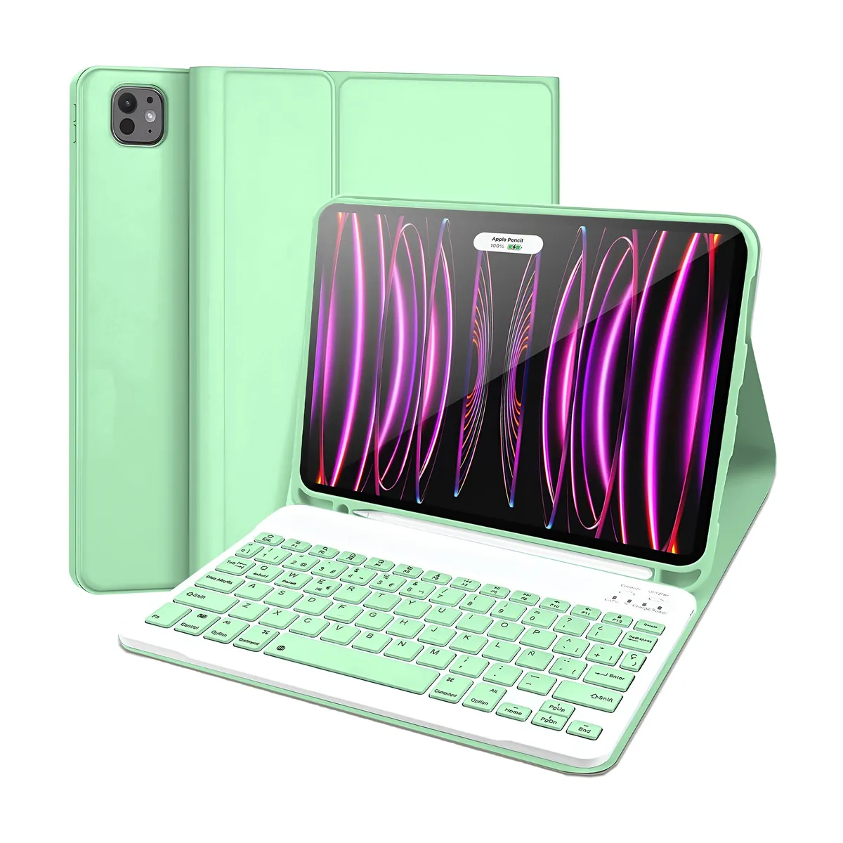GENERICO - Funda Para iPad Pro 11 2018-2022 Con Teclado Funda 2-3-4th