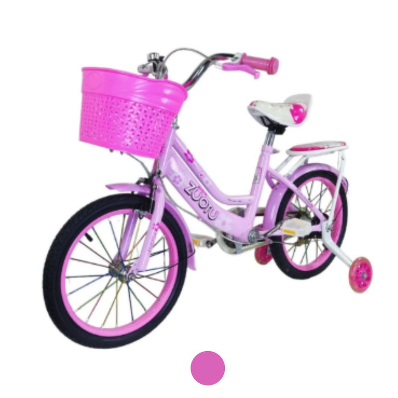 GENERICO - Bicicleta Infantil Aro 16 Niña Morada