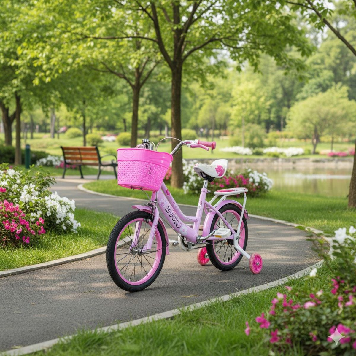 GENERICO - Bicicleta Infantil Aro 16 Niña Morada