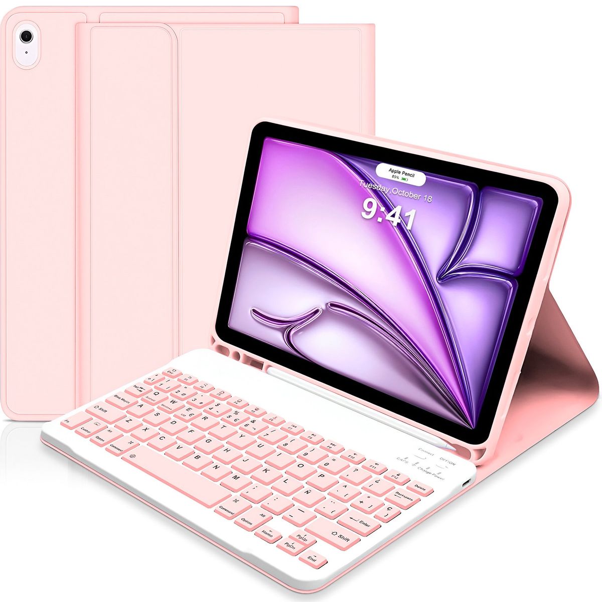 GENERICO - Funda Con Teclado Para iPad Air 6 11 y Air 4-5 10´9 Fundas