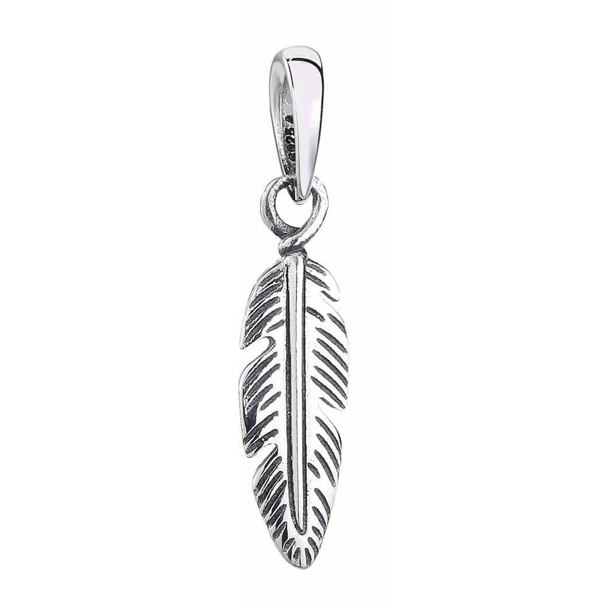 TODOJOYAS - Charm Dije Colgante Pluma De Angel Plata 925