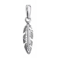 TODOJOYAS - Charm Dije Colgante Pluma De Angel Plata 925