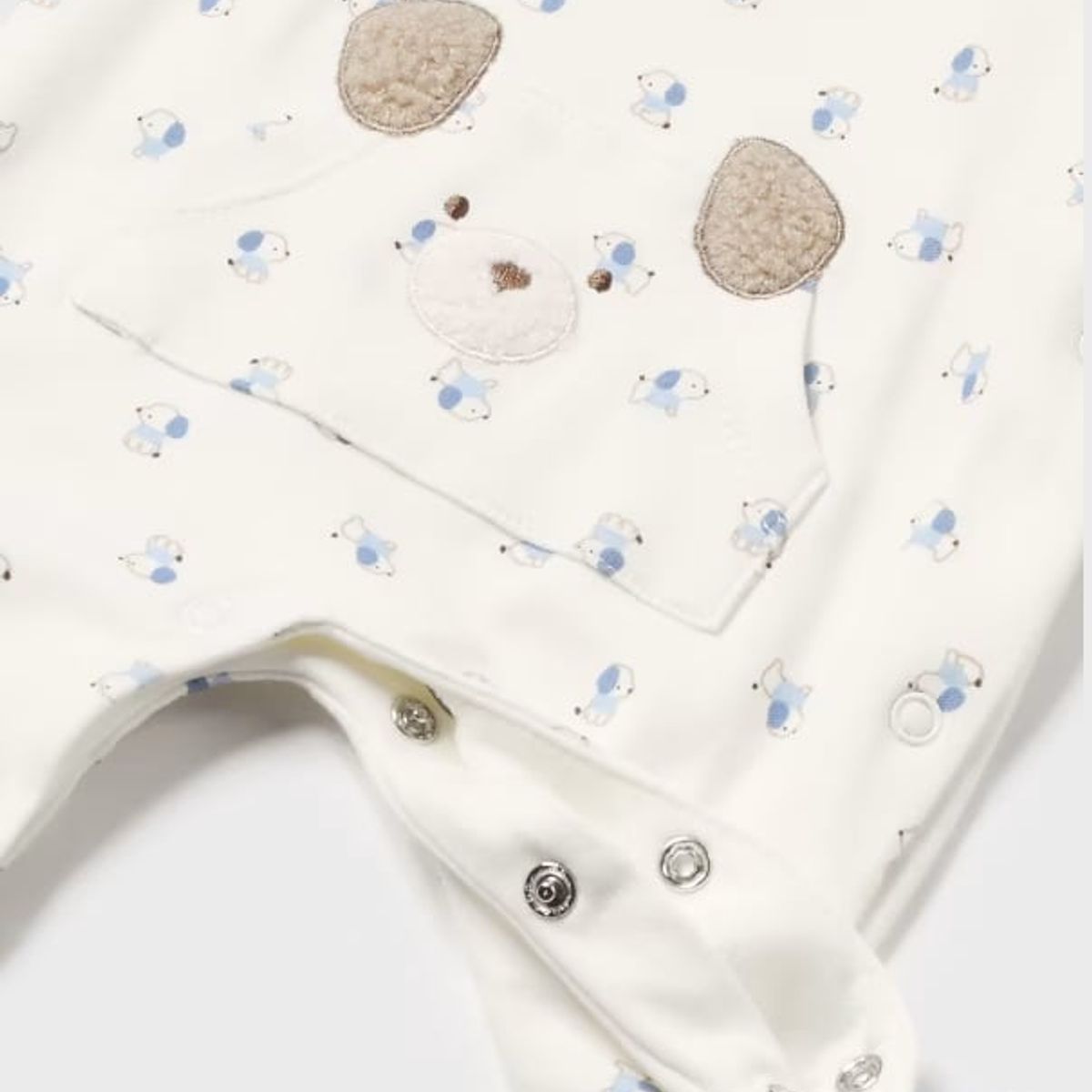 MAYORAL - Enteritos estampado de perritos  peleles tundosados recién nacido