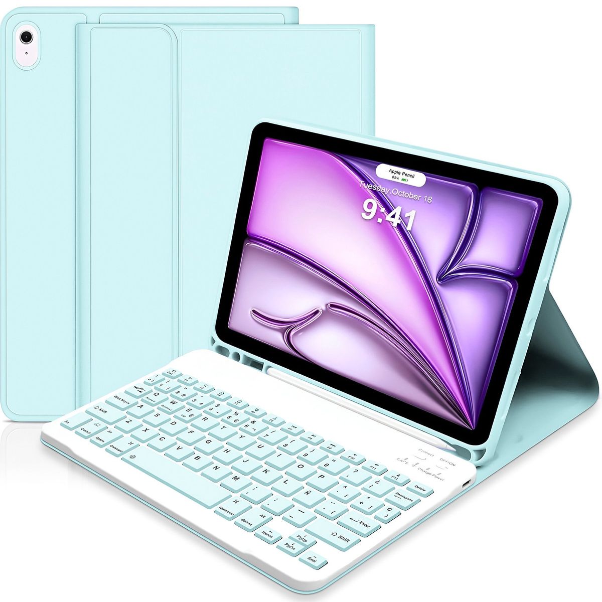 GENERICO - Funda Con Teclado Para iPad Air 6 11 y Air 4-5 10´9 Fundas