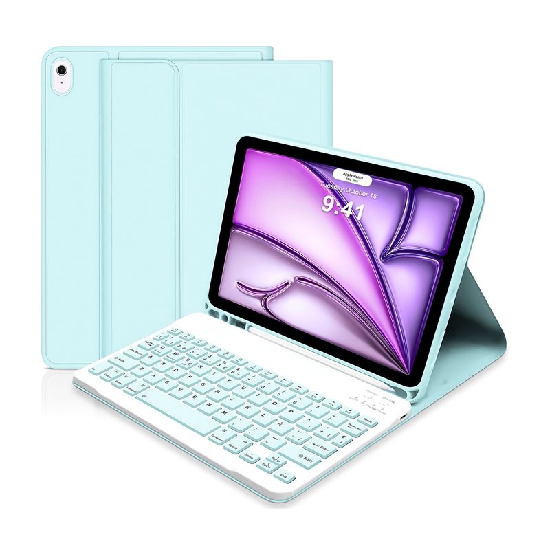 GENERICO - Funda Con Teclado Para iPad Air 6 11 y Air 4-5 10´9 Fundas