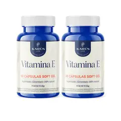 KARUNLIFE - Vitamina E 400ui Pack Premium 2 Frascos 180 Cápsulas Blandas Karun Life.-
