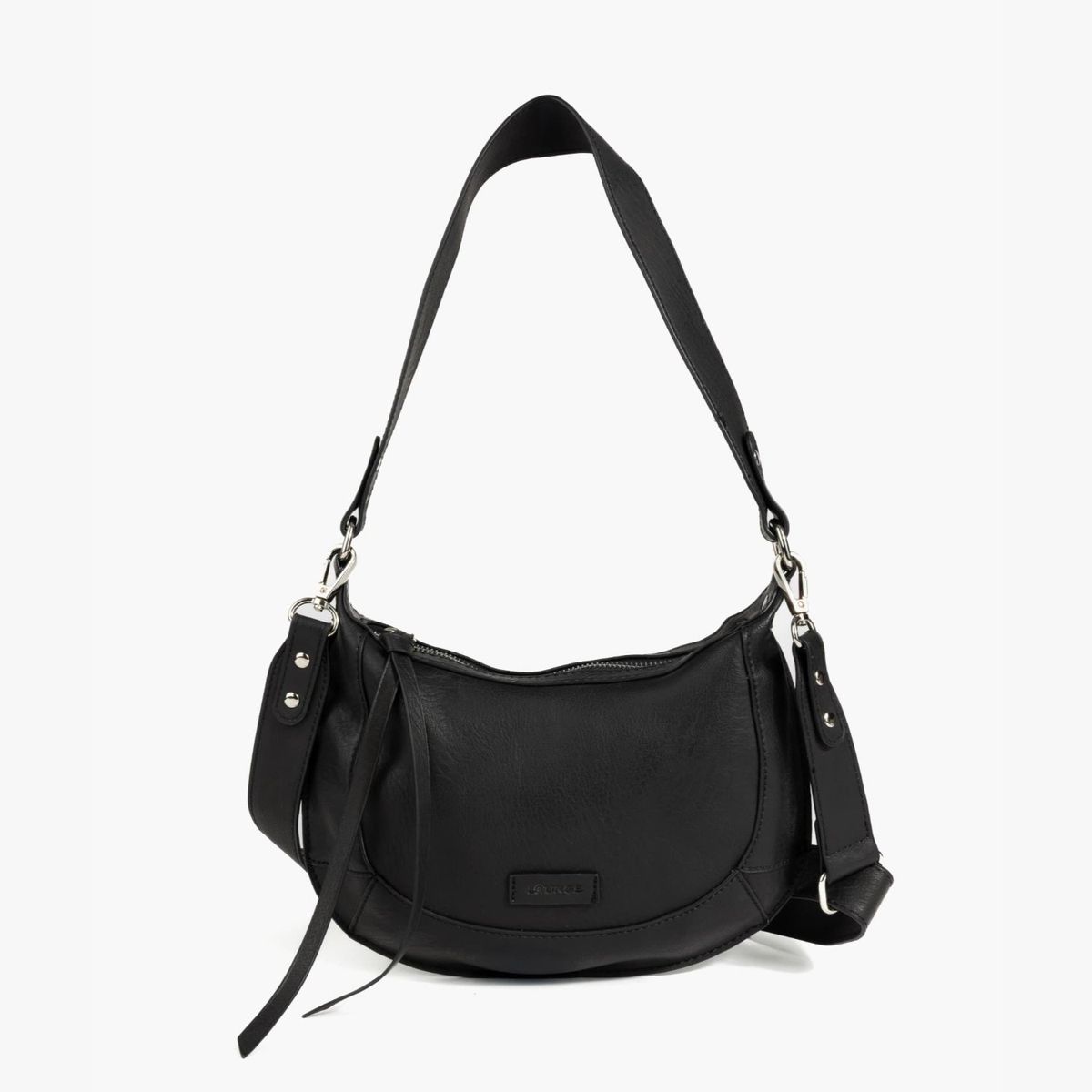 LOUNGE - Cartera Bandolera Media Luna Costuras