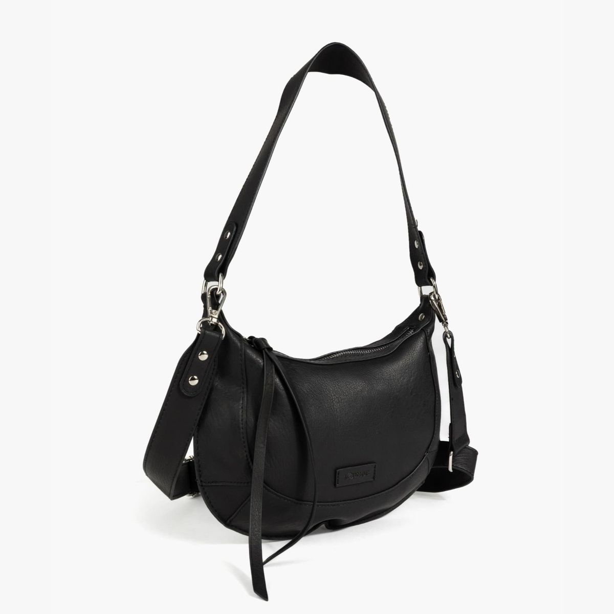 LOUNGE - Cartera Bandolera Media Luna Costuras