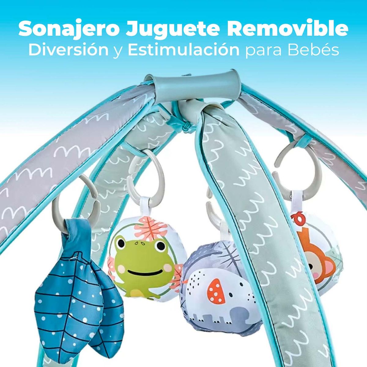 ALPHA - Gimnasio Alfombra Bebe Acolchado Fluffy Baby Centro de Juego