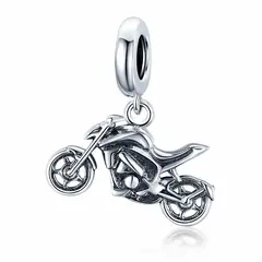 TODOJOYAS - Charm Dije Plata 925 Colgante Moto Naked