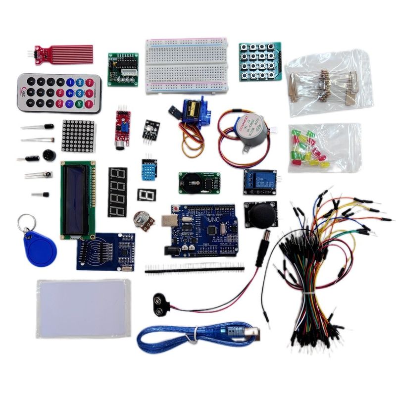GENERICO - Kit Arduino Compatible con Accesorios Básicos