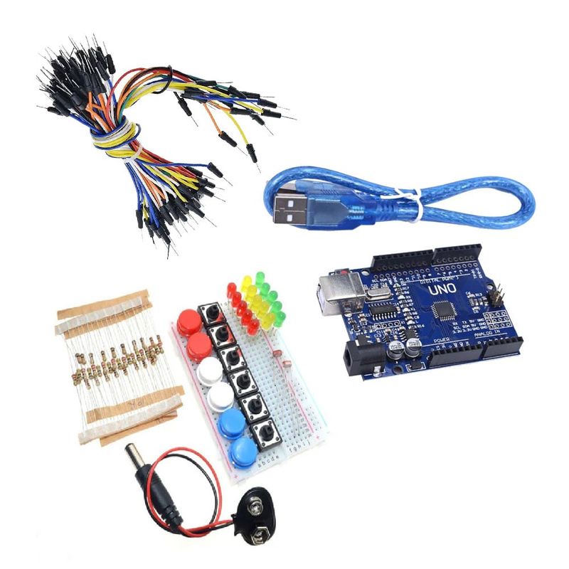 GENERICO - Kit Arduino Compatible con Accesorios de Inicio
