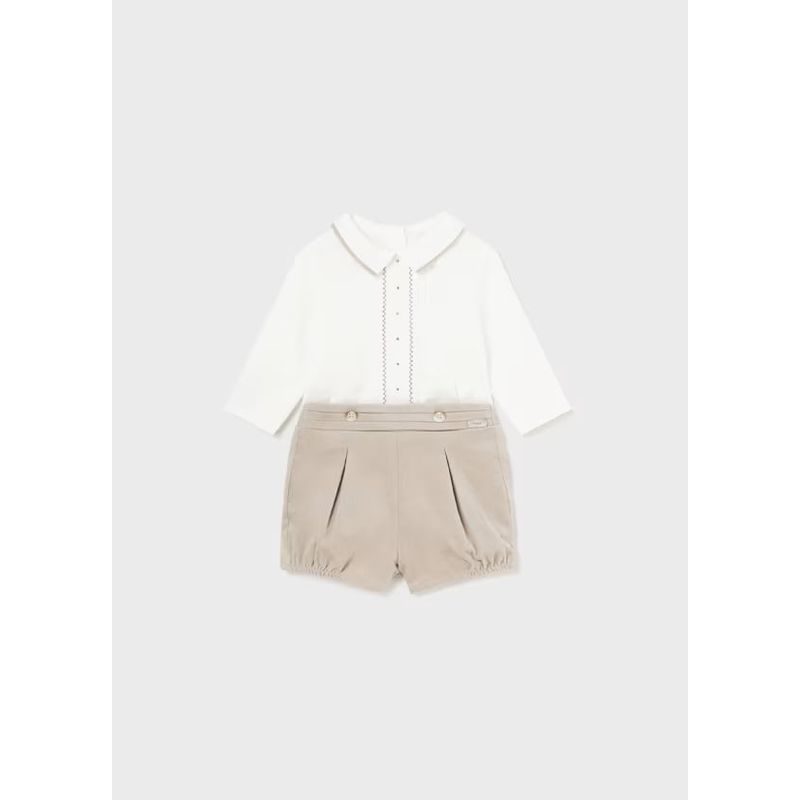 MAYORAL - Elegante Conjunto pantalón y camisa recién nacido