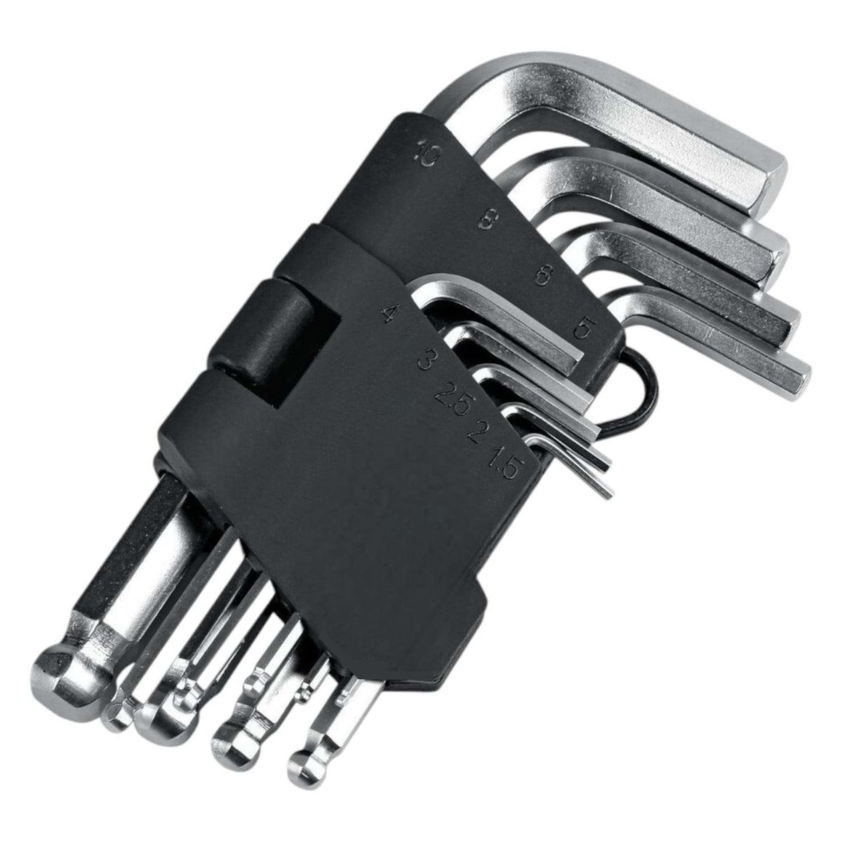 GEN - Set Herramienta Llaves Allen Hexagonal Punta Redonda 9pcs