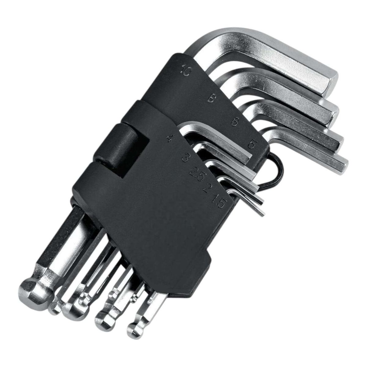 GEN - Set Herramienta Llaves Allen Hexagonal Punta Redonda 9pcs