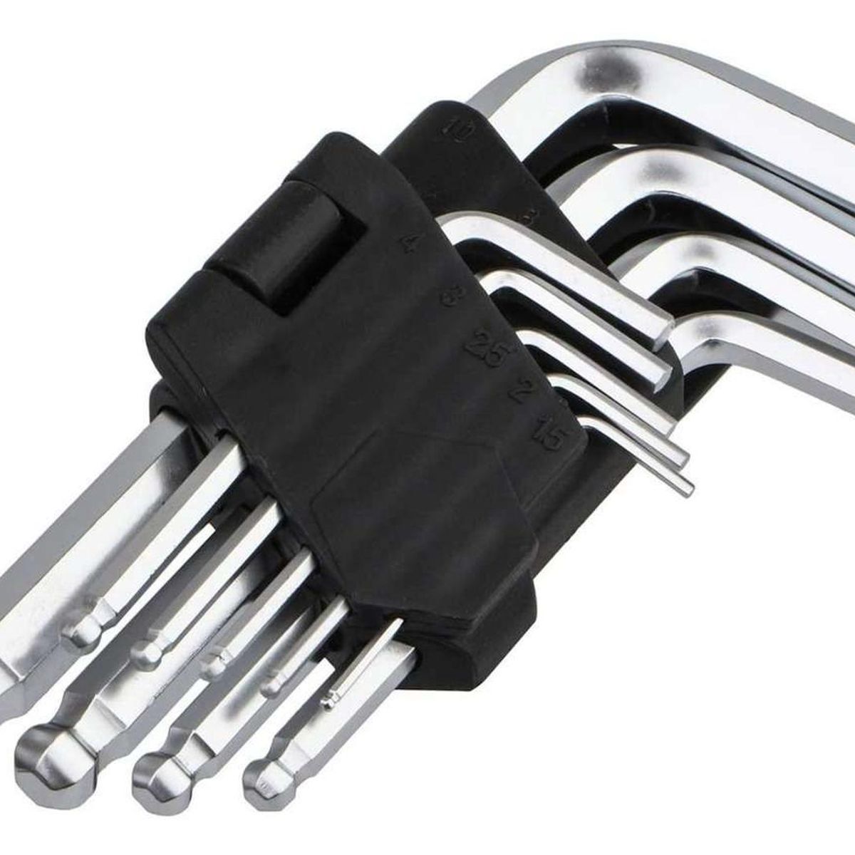 GEN - Set Herramienta Llaves Allen Hexagonal Punta Redonda 9pcs