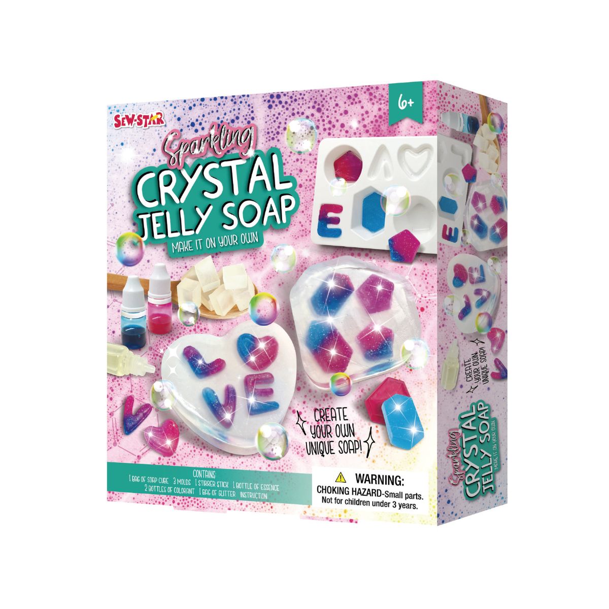 SEW STAR - Kit de manualidades jabones de cristal