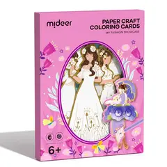 MIDEER - Tarjetas de papel para colorear y origami Mi escaparate de moda