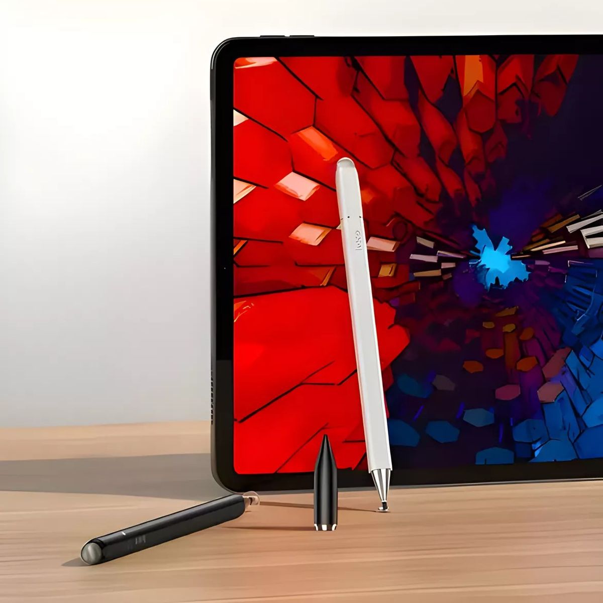 GENERICO - Lapiz touch HOCO 3 en 1 para diseño en pantallas tactiles  BLANCO