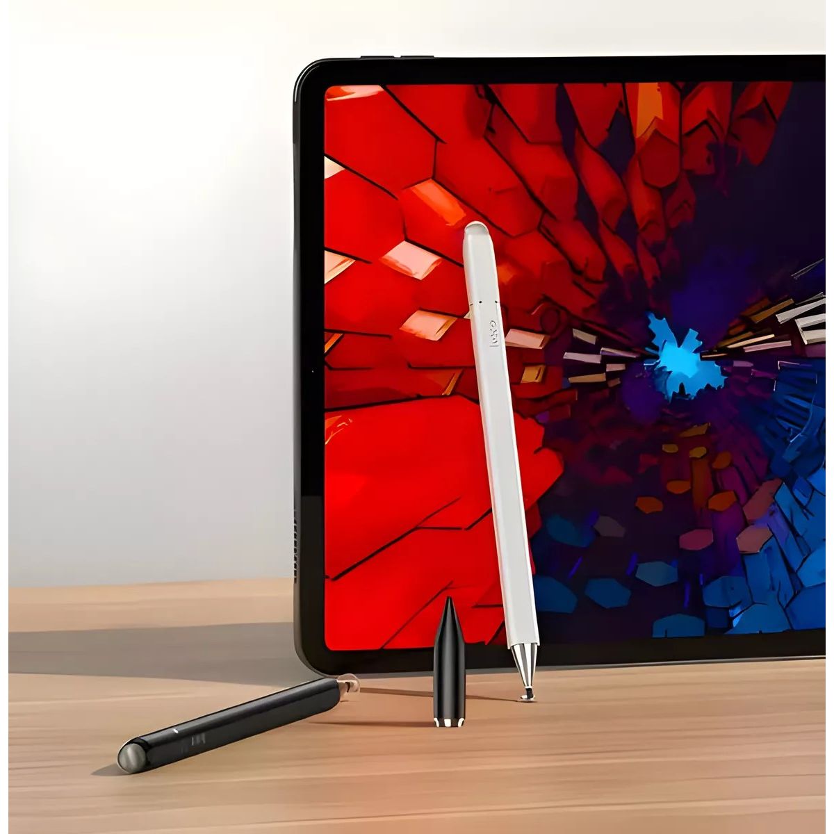 GENERICO - Lapiz touch HOCO 3 en 1 para diseño en pantallas tactiles  BLANCO