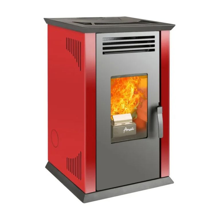 AMESTI Estufa a Pellet Italy 8100 Roja