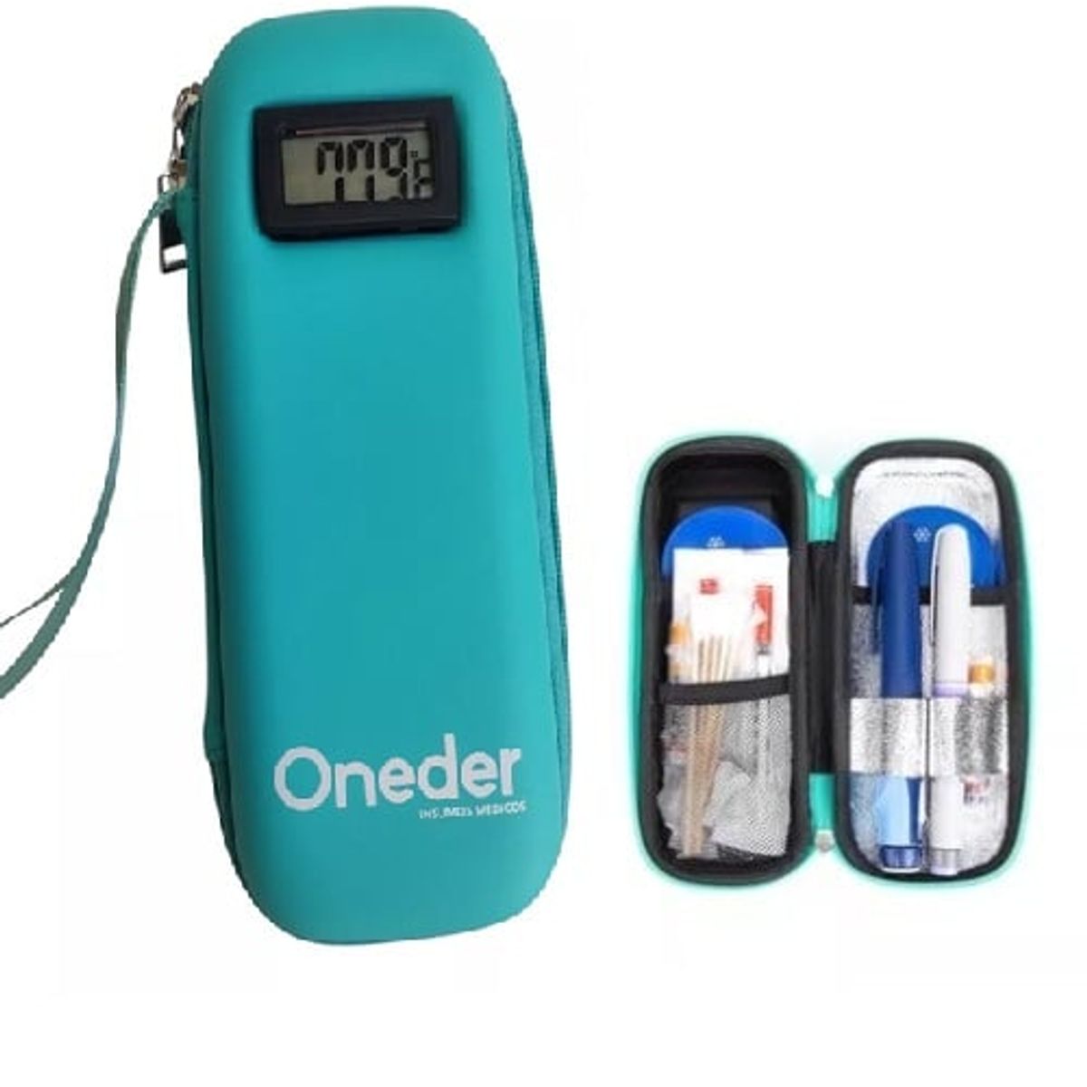 GENERICO - Estuche De Viaje Cooler Bolso Porta Insulina Diabéticos Verde