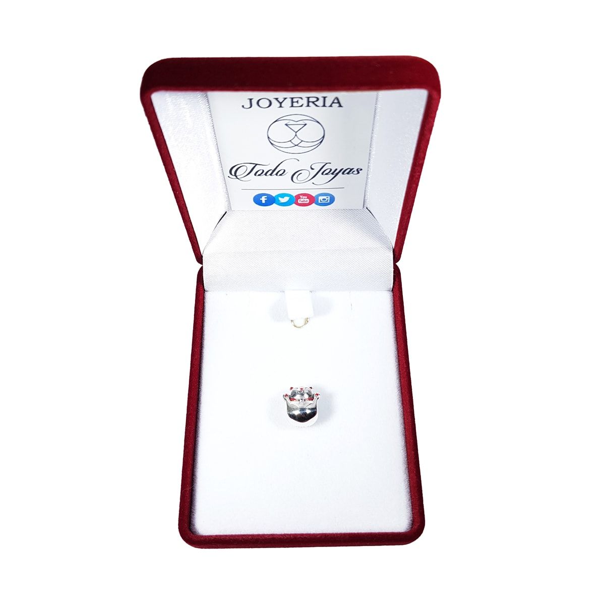 TODOJOYAS - Charm Dije Plata 925 Gato Maneki Neko